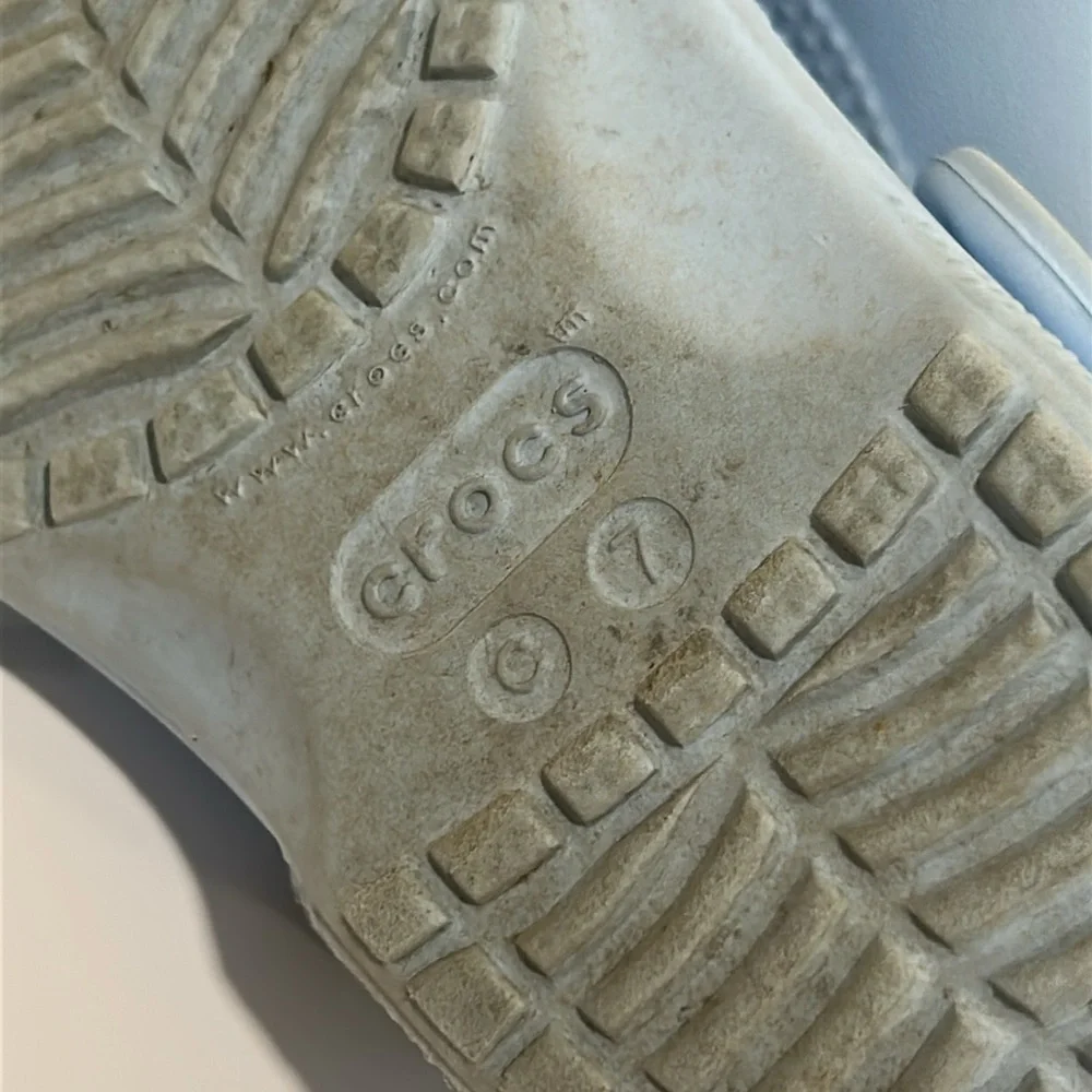 CROCS Blue Water Shoes with Ventilation and Heel Strap